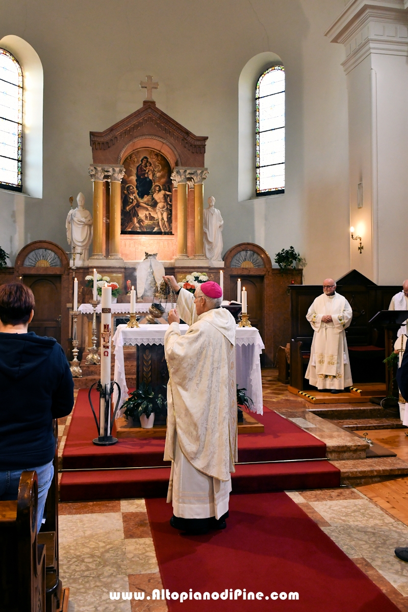 Visita pastorale dell'Arcivescovo don Lauro Tisi alla parrocchia di San Rocco a Miola (Baselga di Pin&eacute;) 