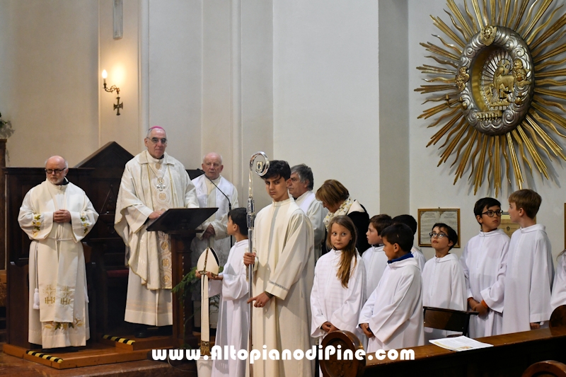 Visita pastorale dell'Arcivescovo don Lauro Tisi alla parrocchia di San Rocco a Miola (Baselga di Pin&eacute;) 