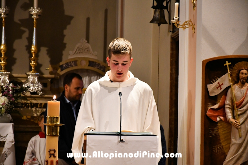 Visita pastorale dell'Arcivescovo don Lauro Tisi a Piazze di Bedollo 