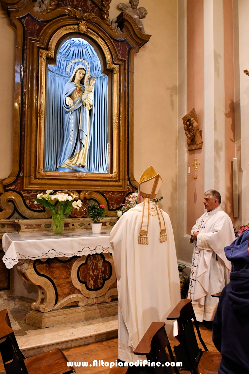 Visita pastorale dell'Arcivescovo don Lauro Tisi a Piazze di Bedollo 
