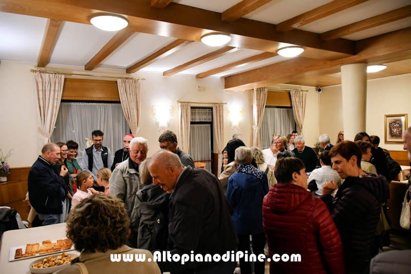 Visita pastorale dell'Arcivescovo don Lauro Tisi a Piazze di Bedollo 