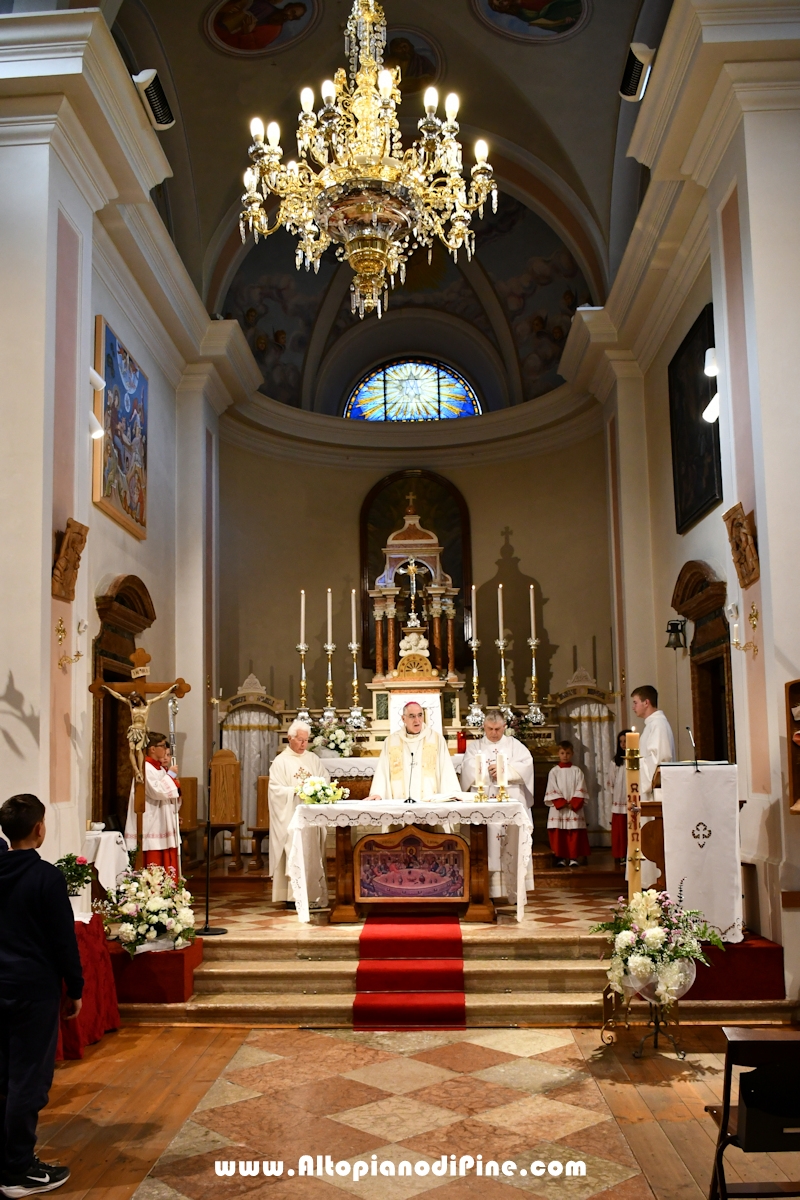 Visita pastorale dell'Arcivescovo don Lauro Tisi a Piazze di Bedollo 