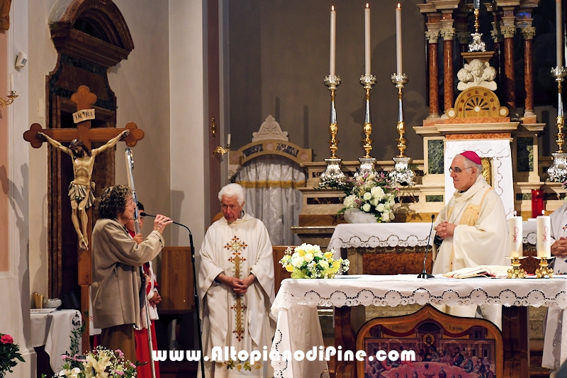 Visita pastorale dell'Arcivescovo don Lauro Tisi a Piazze di Bedollo 