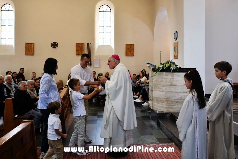 Visita pastorale dell'Arcivescovo don Lauro Tisi a Rizzolaga (Baselga di Pin&eacute;) 