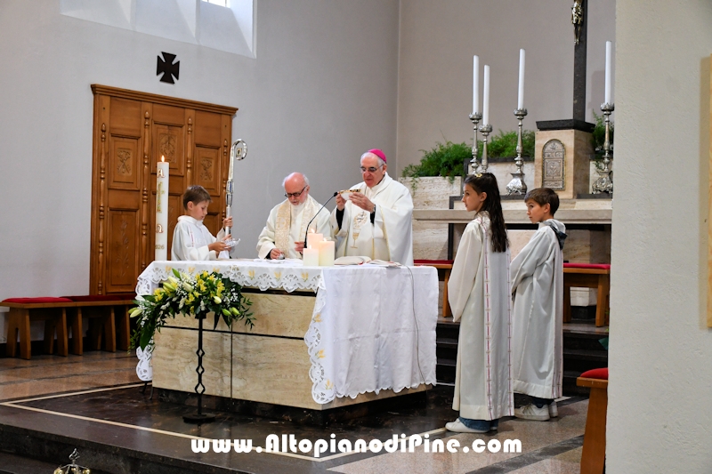 Visita pastorale dell'Arcivescovo don Lauro Tisi a Rizzolaga (Baselga di Pin&eacute;) 