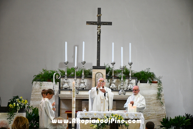 Visita pastorale dell'Arcivescovo don Lauro Tisi a Rizzolaga (Baselga di Pin&eacute;) 