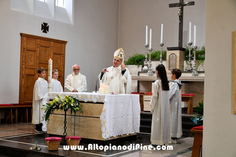 Visita pastorale dell'Arcivescovo don Lauro Tisi a Rizzolaga (Baselga di Pin&eacute;) 