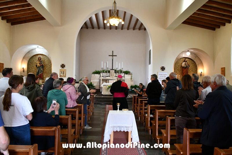 Visita pastorale dell'Arcivescovo don Lauro Tisi a Rizzolaga (Baselga di Pin&eacute;) 
