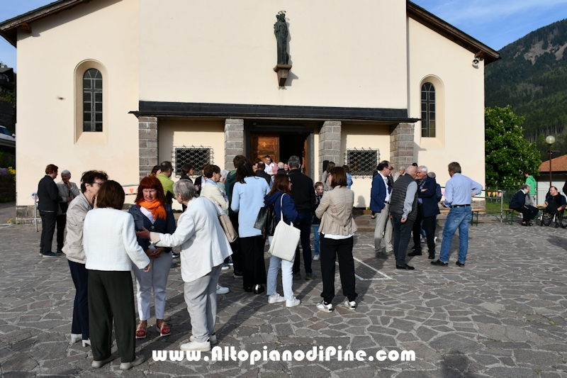 Visita pastorale dell'Arcivescovo don Lauro Tisi a Rizzolaga (Baselga di Pin&eacute;) 