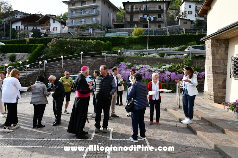 Visita pastorale dell'Arcivescovo don Lauro Tisi a Rizzolaga (Baselga di Pin&eacute;) 